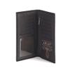 ARIAT Men's Black Leather Bifold Wallet with Embossed Logo view 4