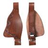 CHALLENGER Horse Western Longhorn Tooled Brown Leather Adult Replacement Saddle Fenders 5225LB view 1