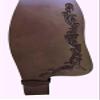 CHALLENGER Horse Western Longhorn Tooled Brown Leather Adult Replacement Saddle Fenders 5225LB view 3