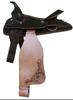 CHALLENGER Horse Western Adult Feather Tooled Brown Leather Replacement Saddle Fenders 5229LB view 2
