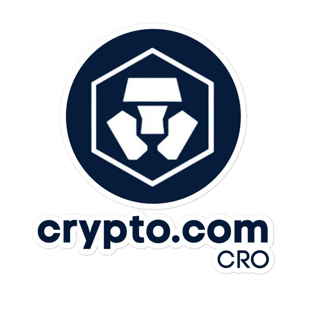 Crypto.com Sticker, CRO Sticker, Cryptocurrency Sticker