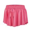 luogongzi 2 in 1 Flowy Hiking Clothes for Women Gym Yoga Athletic Running Workout Girls Spandex Cute Shorts Comfy Skort Lounge Sweat Tennis Skirt Preppy Summer(L, Peachy Pink) view 1