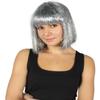 HPO Adult Women's Tinsel Bob Wig Collection | Silver Color | Premium Breathable Capless Cap Design view 1