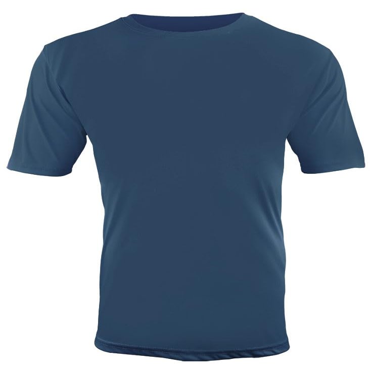 Epic Adult Cool Performance Dry-Fit Crew T-Shirt Jerseys Blue 3XL