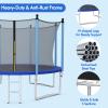 Goplus Trampoline 8FT 10FT 12FT 14FT 15FT 16FT, ASTM Approved Weatherproof Outdoor Recreational Trampolines Bounce W/Enclosure Net, Ladder for Backyard Kids Adults(Internal-Net-14FT) view 4