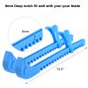 Cosmos 2 Pieces Ice Skate Guards Hockey Shoe Blade Covers Hockey Skates Blade Guards Ice Skating Protector Ice Hockey Equipment with Adjustable Buckle for Ice Skating, Figure Skates, Hockey (Blue) view 3