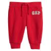 GAP Baby Boys Logo Pull-on Joggers Sweatpants, Red Wagon, 2T US view 1