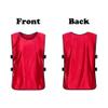 SHIJIXING 12 Pack Scrimmage Training Vest, Sports Pinnies, Practice Jerseys for Adult Youth (X-Large, Red) view 2