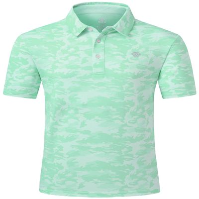 MoFiz Men's Camo Shirts Short Sleeve T-Shirt Casual Hawaiian Beach Collared Summer Holidays 3-Button Shirts M