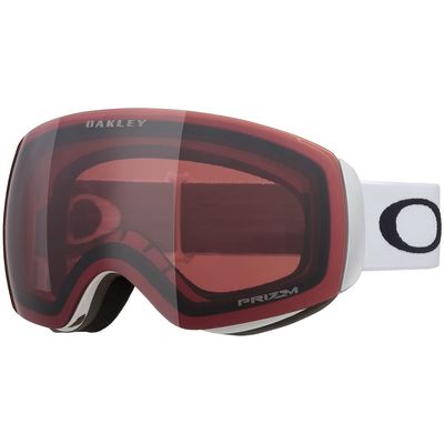 OAKLEY FLIGHT DECK M Snow Goggles Matte White Strap/Prizm Snow Garnet Lenses (OO7064-C5)