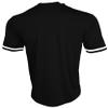 Epic Men's Two-Button Henley Short-Sleeve Black Baseball & Softball Jersey 2XL view 2