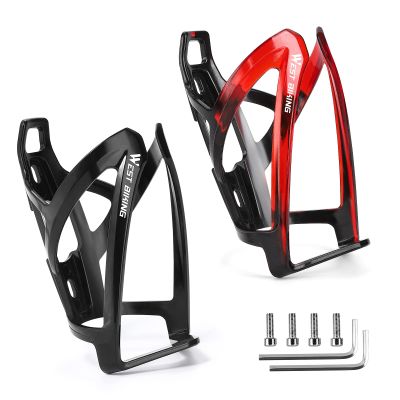 Bike Water Bottle Cage, Durable Ultralight Plastic Water Drink Holder Rack, Lightweight PC Water Bottle Holder for Bicycle, Cycling Bottle Holder Cages for MTB, Road Bike, Mountain Bikes (D)