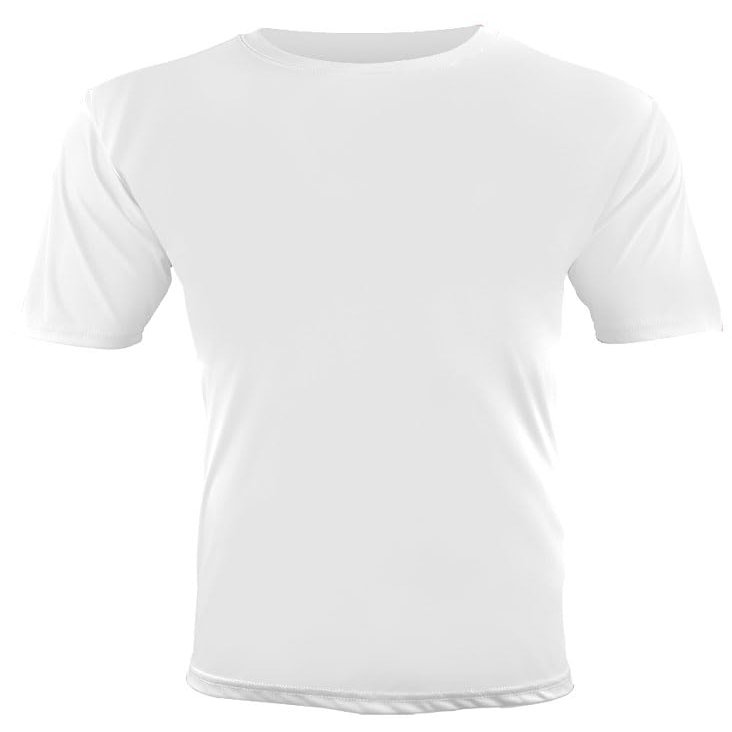 Epic Adult Cool Performance Dry-Fit Crew T-Shirt Jerseys White 4XL