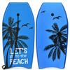 GYMAX Body Boards for Beach, 33"/37"/41" Body Board with EPS Foam Core, Crescent Tail, Dual Channel & Wrist Leash, Lightweight Bodyboard for Kids, Youth, Adults (Blue Coconut Tree, 37inch) view 1
