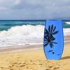 GYMAX Body Boards for Beach, 33"/37"/41" Body Board with EPS Foam Core, Crescent Tail, Dual Channel & Wrist Leash, Lightweight Bodyboard for Kids, Youth, Adults (Blue Coconut Tree, 37inch) view 4