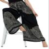 B BANGKOK PANTS Women's Boho Palazzo Pants Wide Leg Lounge Pants (One Size, Hippierose Black) view 2