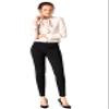 SATINATO Women's Straight Pants Stretch Slim Skinny Solid Trousers Casual Business Office (2, Zipper Free-Black) view 4