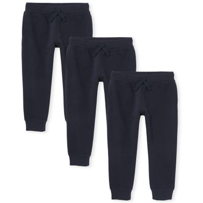 The Children's PlaceThe Children's Place Boys Active Fleece Jogger PantsStandardNew Navy 3 PackX-Large