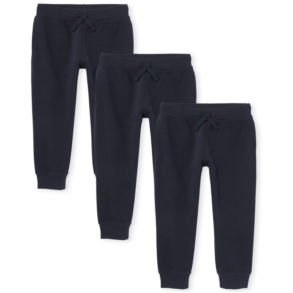 The Children's PlaceThe Children's Place Boys Active Fleece Jogger PantsStandardNew Navy 3 PackX-Large