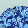 Toddler Baby Boy Girl Dinosaur Rash Guard One Piece Swimsuit Zipper Sunsuit Swimwear Beach Wear Bathing Suit (4-5T, Blue Shark) view 3