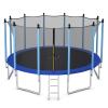 Goplus Trampoline 8FT 10FT 12FT 14FT 15FT 16FT, ASTM Approved Weatherproof Outdoor Recreational Trampolines Bounce W/Enclosure Net, Ladder for Backyard Kids Adults(Internal-Net-16FT)