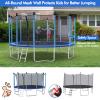 Goplus Trampoline 8FT 10FT 12FT 14FT 15FT 16FT, ASTM Approved Weatherproof Outdoor Recreational Trampolines Bounce W/Enclosure Net, Ladder for Backyard Kids Adults(Internal-Net-16FT) view 2