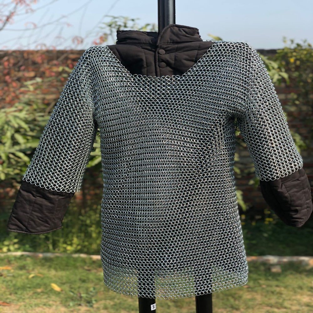 Medieval Knight Collectible Roman Armor Halloween Costume (Chainmail Shirt)