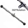 MNNM Cable Machine Attachment Rotating Straight Bar Tricep LAT PullDown Bar with Knurled Grip Gym Equipment for Muscle Building view 4