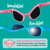 ROSHAMBO Unbreakable Baby Sunglasses with Strap BPA-free  Girls Boys 0-24 months Infants  Polarized Lens, Assembled in USA, Zack Morris (Blue) view 4