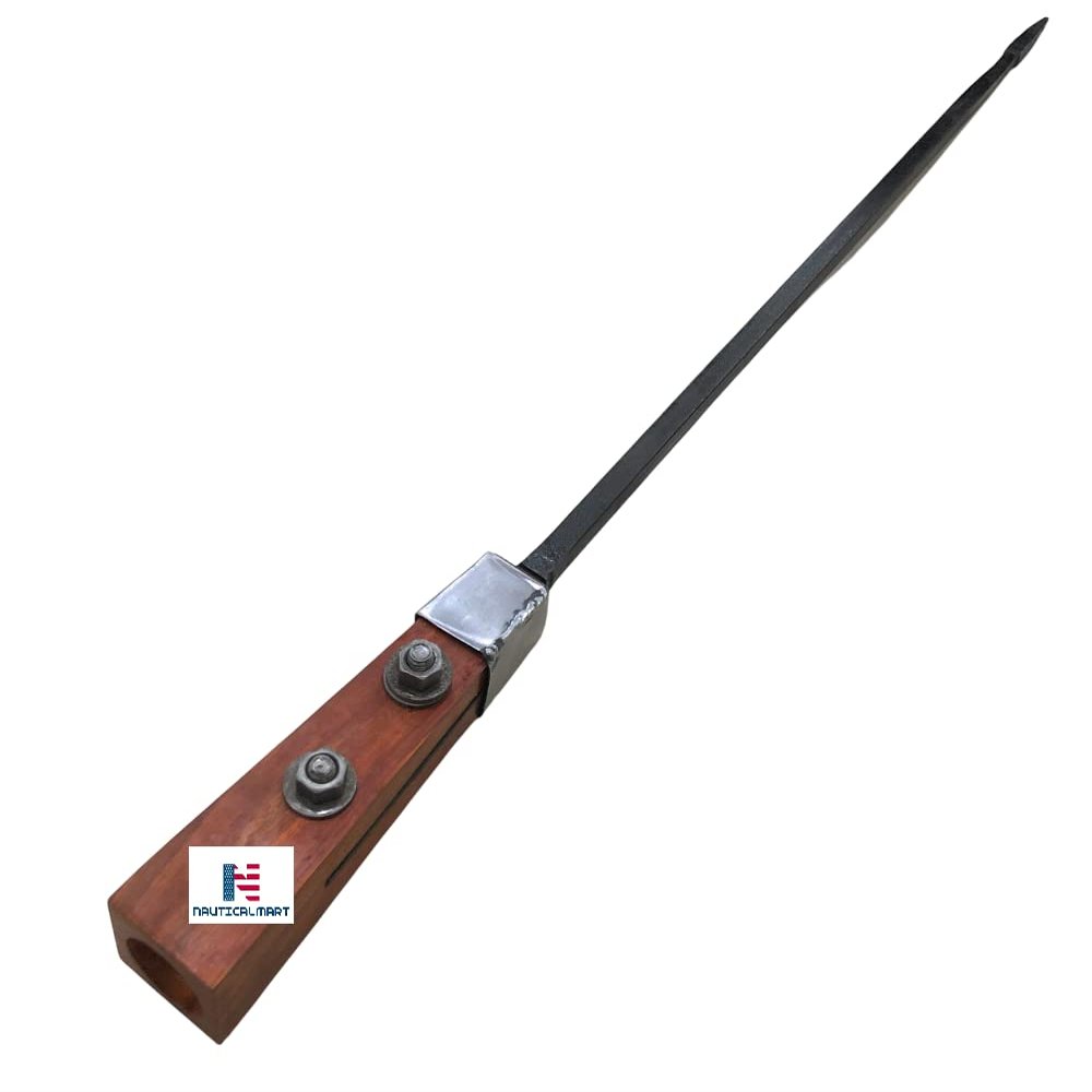 Nautical-Mart Reproduction Roman Javelin Pilum Spear Medieval Costume Accessories Brown (Iron Spear with Shaft)