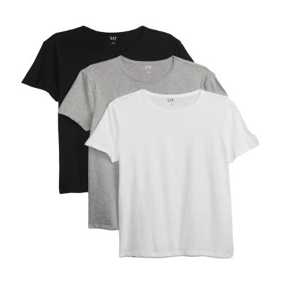 GAP Mens Classic T-Shirt (3-Pack) T Shirt, Multi, Small US