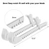 Cosmos 2 Pieces Ice Skate Guards Hockey Shoe Blade Covers Hockey Skates Blade Guards Ice Skating Protector Ice Hockey Equipment with Adjustable Buckle for Ice Skating, Figure Skates, Hockey (White) view 3