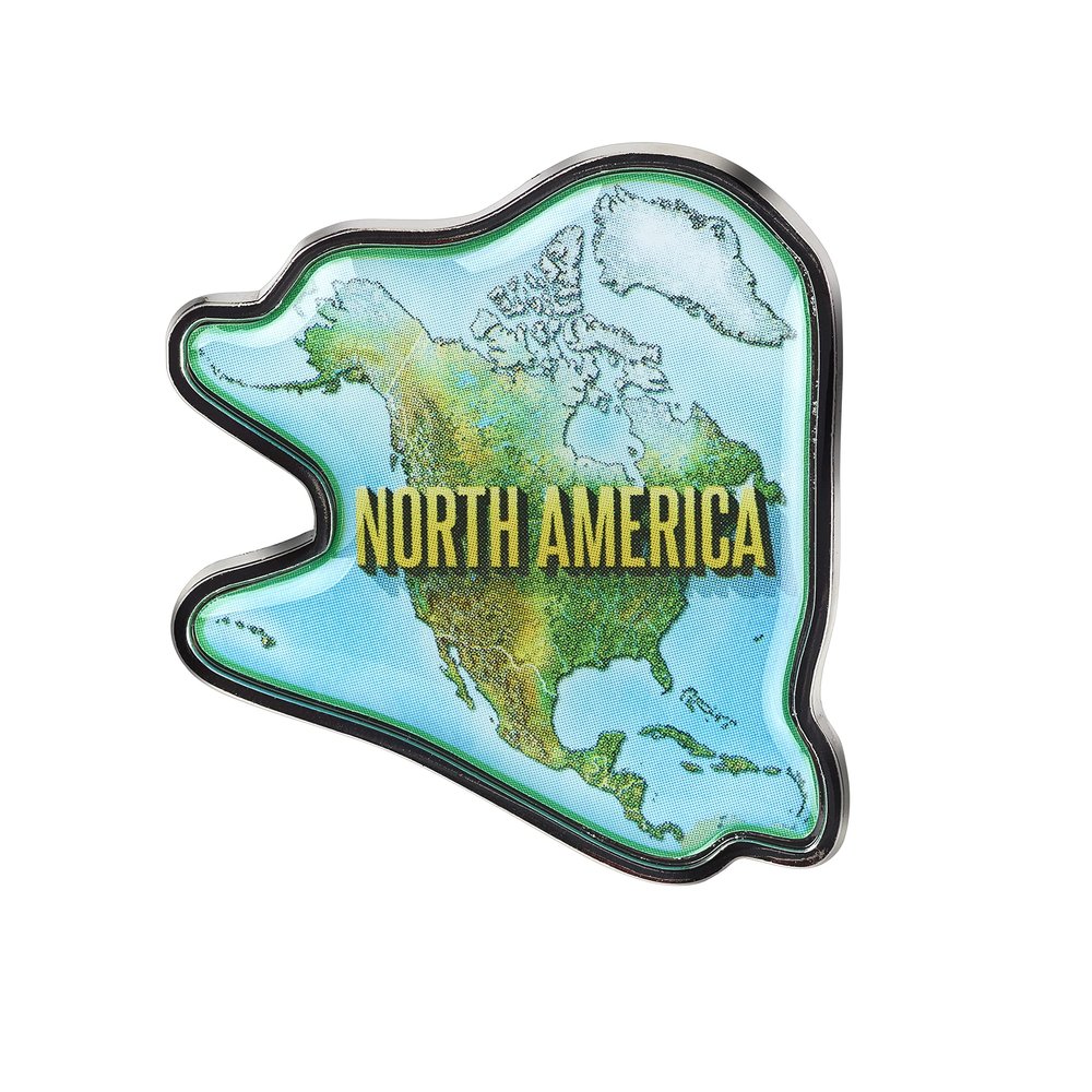 Collectible Novelty Pin for Backpack, Scarf - Made From Jeweler Class Metal - Spartan and the Green Egg Explorer Pin Series: North America (726)