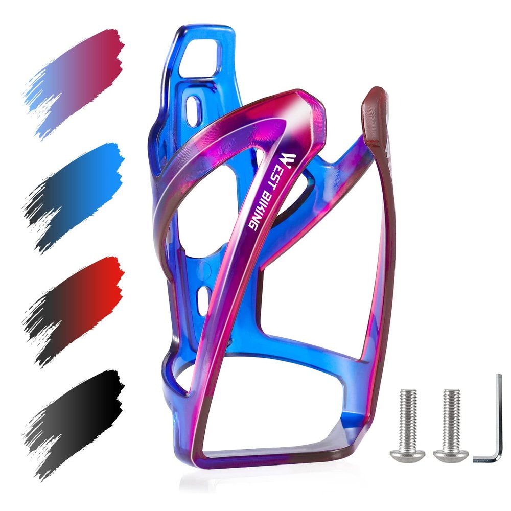 Bike Water Bottle Cage, Durable Ultralight Plastic Water Drink Holder Rack, Lightweight PC Water Bottle Holder for Bicycle, Cycling Bottle Holder Cages for MTB, Road Bike, Mountain Bikes