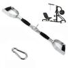 MNNM LAT PullDown Bar with D Handle, Tricep Press Down Bar with Rotation, Cable Machine Accessories, Straight Bar with Rubber Handle for Home Gym view 1