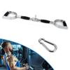 MNNM LAT PullDown Bar with D Handle, Tricep Press Down Bar with Rotation, Cable Machine Accessories, Straight Bar with Rubber Handle for Home Gym view 2