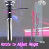 INTSUPERMAI Pro Dance Pole for Home, 45MM Spinning Dancing Pole with Base, Height Adjustable 91''-108'', Dance Pole Apartment Friendly, for Home/Club/Bar/Gym Exercise view 3