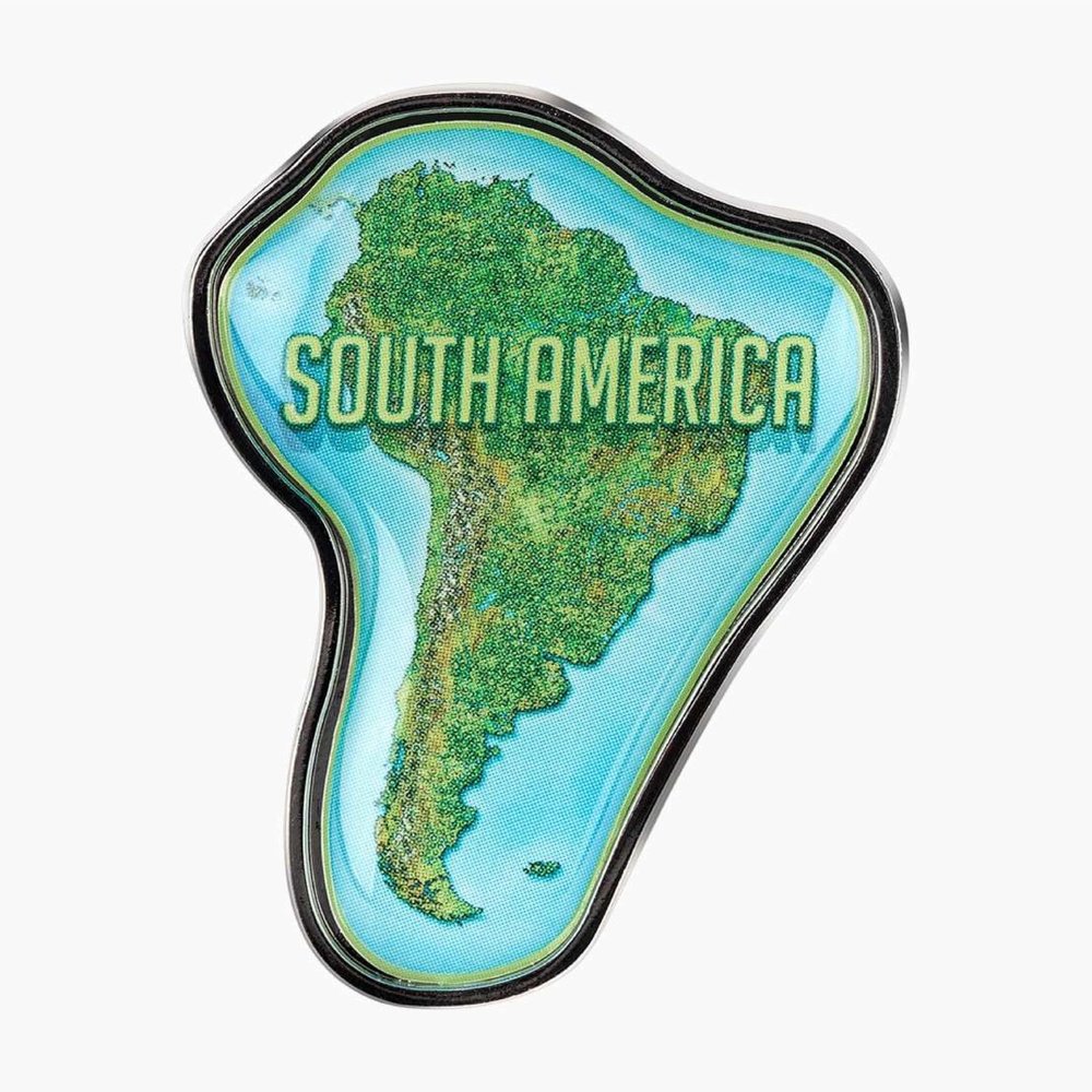 Collectible Novelty Pin for Backpack, Scarf - Made From Jeweler Class Metal - Spartan and the Green Egg Explorer Pin Series: South America (727)