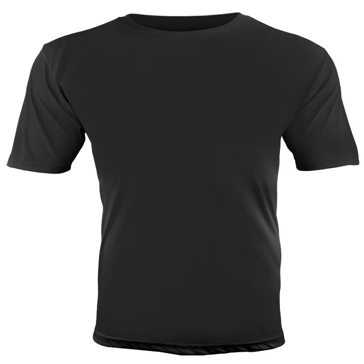Epic Adult Cool Performance Dry-Fit Crew T-Shirt Jerseys Black 4XL
