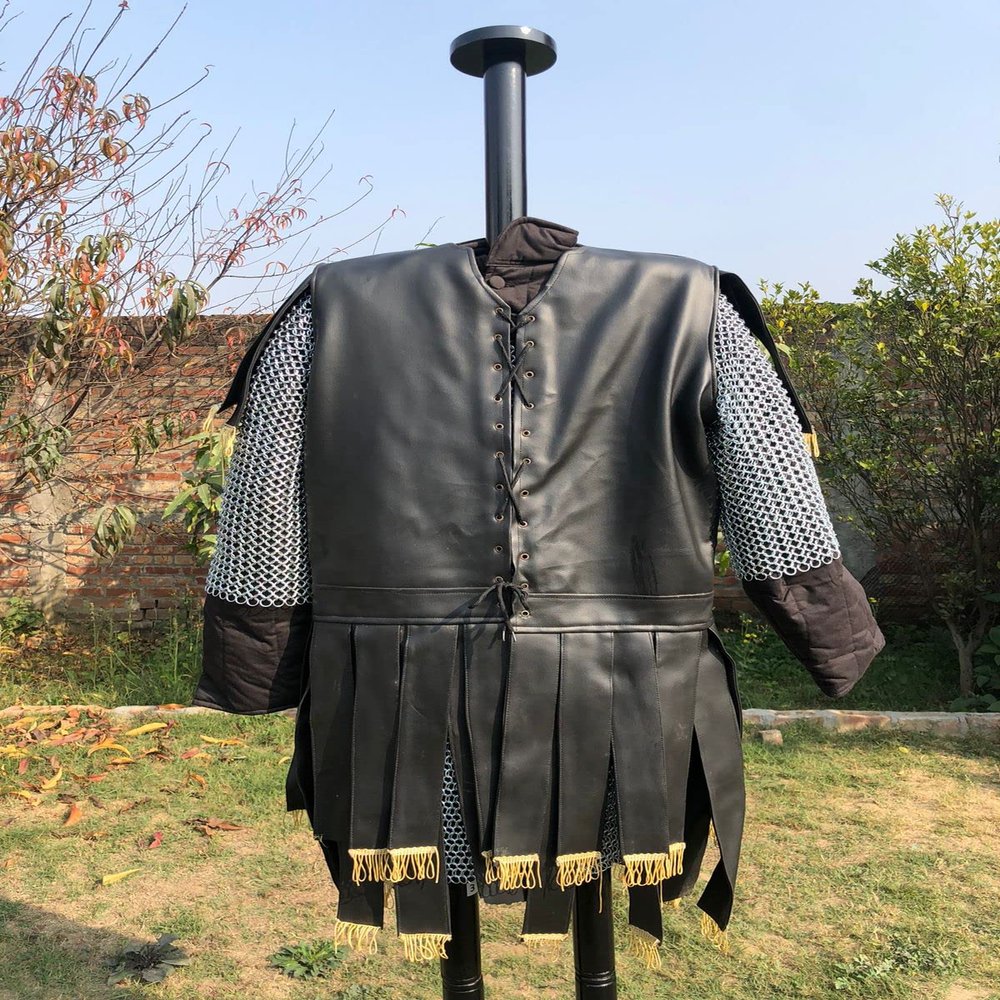 Medieval Knight Collectible Roman Armor Halloween Costume (Roman Subarmali)