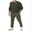 Amazon Essentials Men's Long-Sleeve 100% Cotton Fisherman Cable Crewneck Sweater, Dark Olive, Large view 4