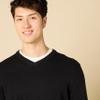 Amazon Essentials Men's V-Neck Pullover Sweater (Available in Big & Tall), Black, 6X-Large Big Tall view 4