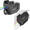 SOLOFISH 500lm Aluminum Pistol Flashlight with Blue Green Beam, Bundle with Aluminum Red Green Beam Combo, Rechargeable view 1