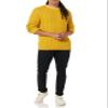 Amazon Essentials Men's Long-Sleeve 100% Cotton Fisherman Cable Crewneck Sweater, Mustard Yellow, Small view 4