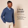 Amazon Essentials Men's V-Neck Pullover Sweater (Available in Big & Tall), Light Blue Heather, 5X-Large Big Tall view 2