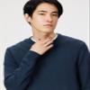 Amazon Essentials Men's Long-Sleeve Crewneck Sweater, 100% Cotton, Big & Tall Options Available, Navy, 6X-Large Big view 3