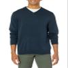 Amazon Essentials Men's V-Neck Pullover Sweater (Available in Big & Tall), Navy, 5X-Large Big view 1