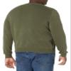 Amazon Essentials Men's Long-Sleeve Crewneck Sweater, 100% Cotton, Big & Tall Options Available, Olive Heather, 4X-Large Big view 2
