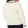 Amazon Essentials Men's Cable Knit V-Neck Sweater, Light Beige, XX-Large view 2