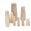 Tbest 10Pcs Boat Soft,Tapered Soft Wood Plugs,10pcs Marine Tapered Thru Hull Emergency Soft Wood Plugs Drain Plug for Boat Yacht Soft Wood Plug Boat Marine Wood Plug view 3